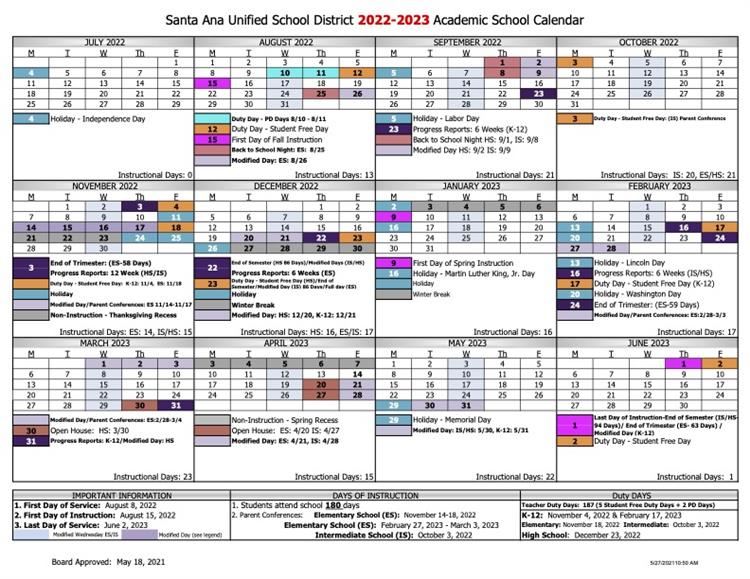 22-23 Calendar